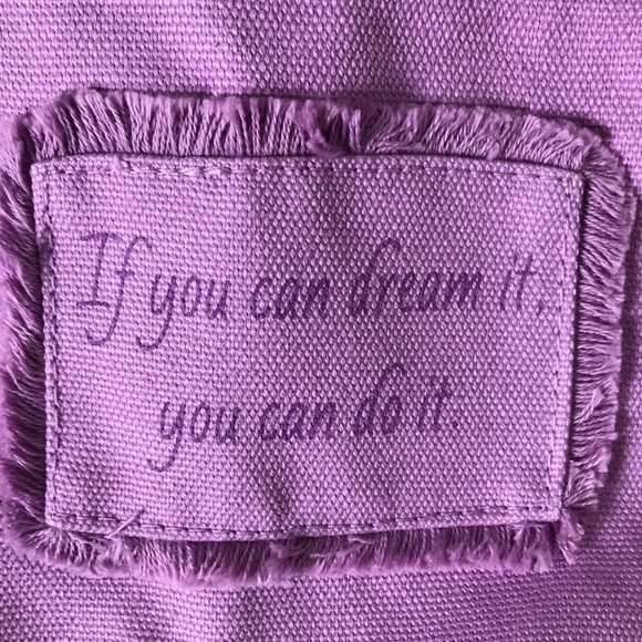 American Girl NWT Purple book bag- If you can dream it, you can do it! - Picture 2 of 3